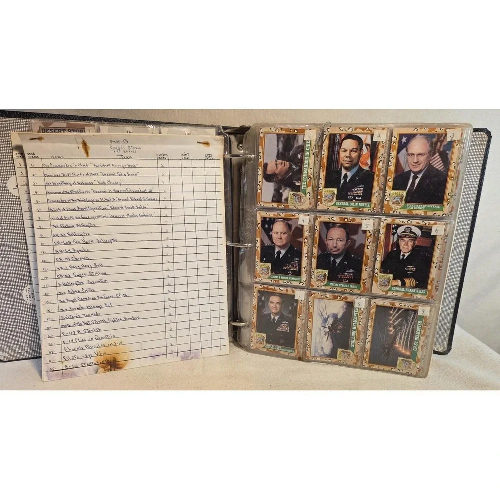 Operation Desert Storm & Desert Shield 1991 Trading‎ Cards Album